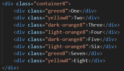 HTML Code for Lesson 3 Sub Lesson 8